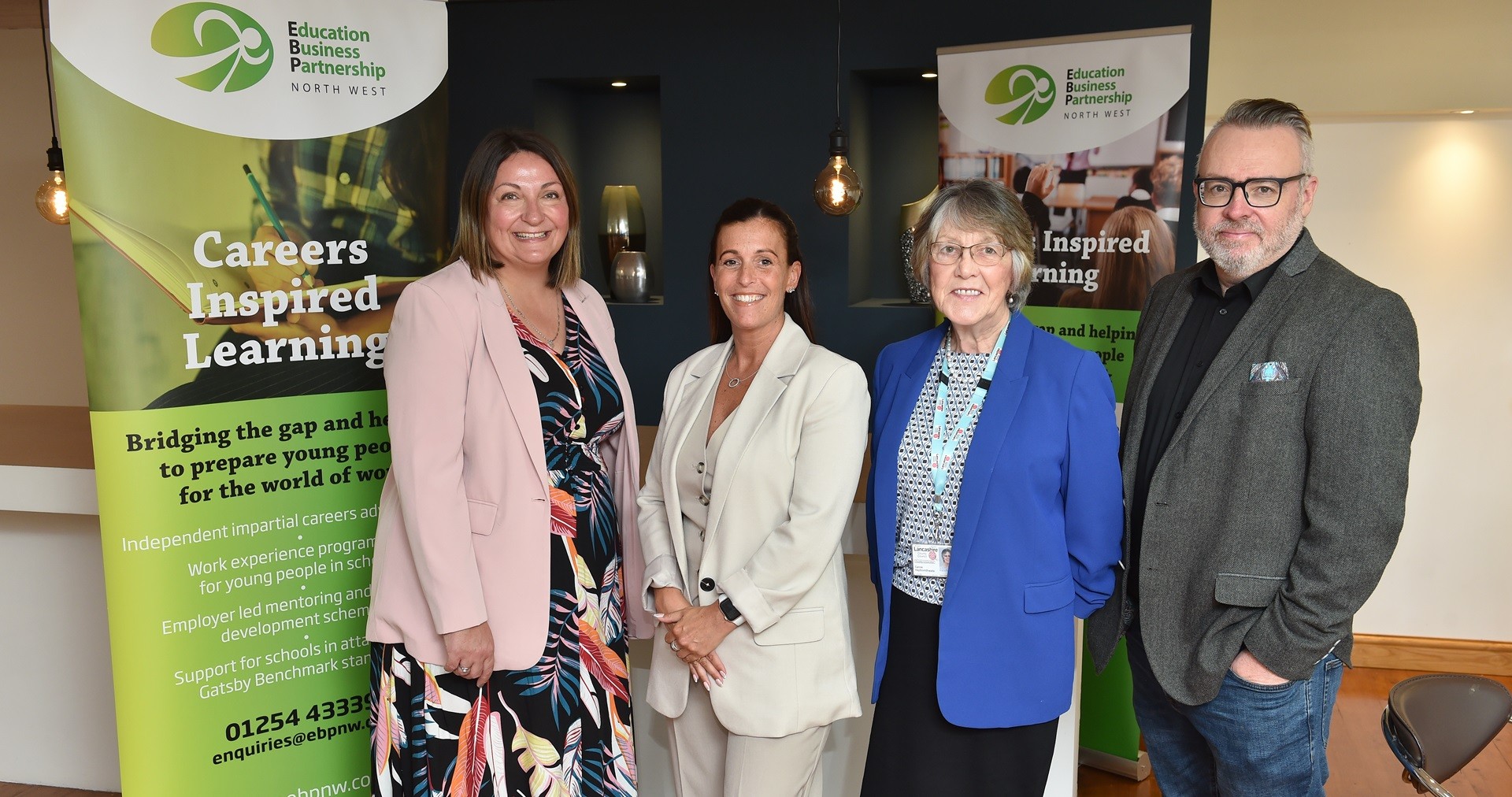 Left to Right: Emma Woan, Tracy Gardiner, Cllr Carole Haythornthwaite, Cllr Scott Brerton