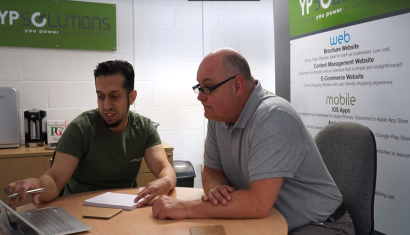 Director of YP Solutions Yusuf Patel and CEO Stephen Jones