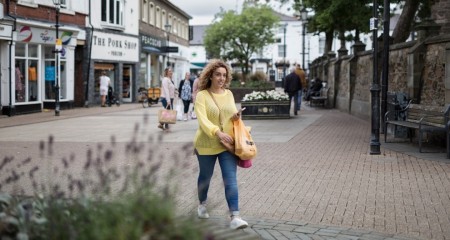 Poulton   high street shopping